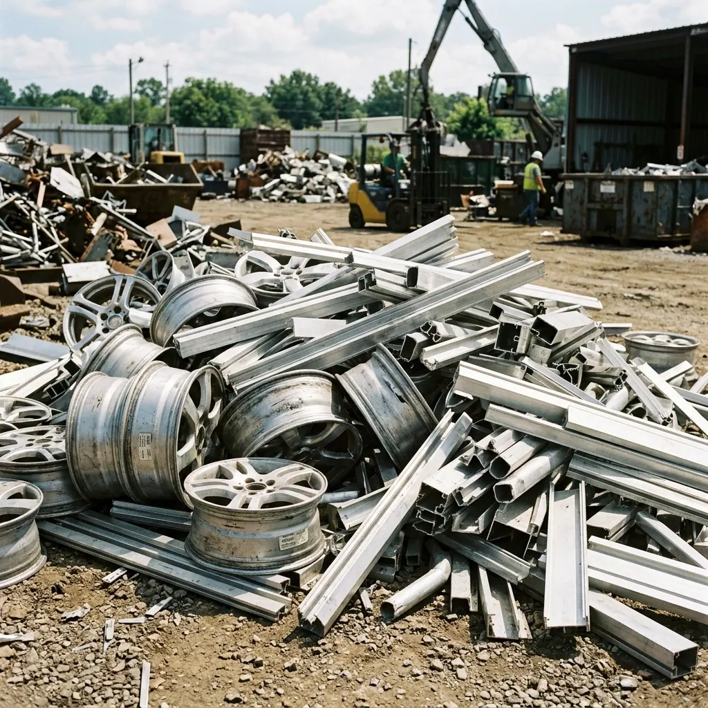 Aluminium scrap including extrusions rims and castings recycled at Shine Motor Sydney