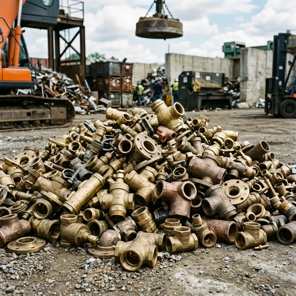 Mixed brass and gun metal scrap fittings bought at Shine Motor Corporation Ingleburn