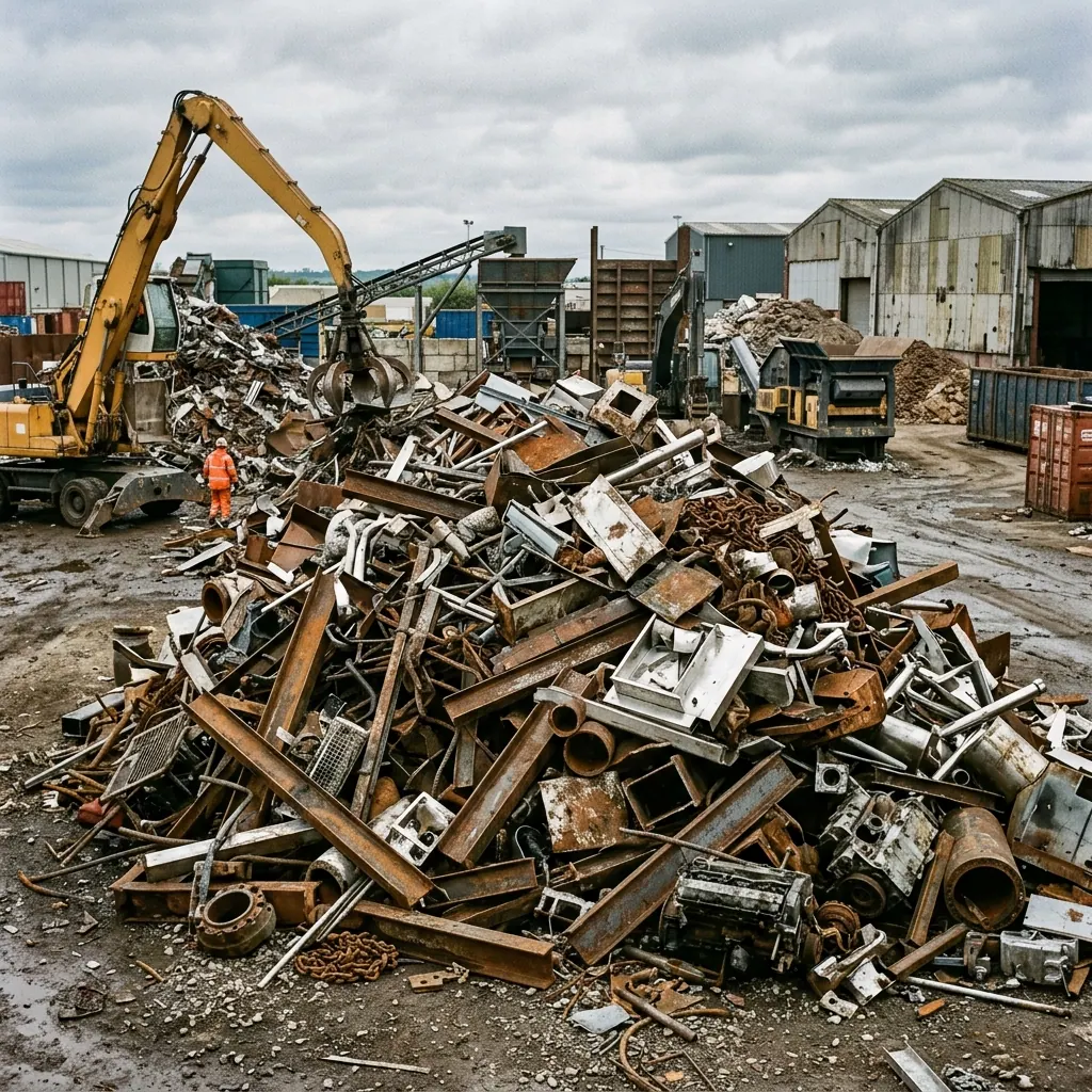 Heavy and light gauge steel scrap for recycling at Shine Motor Corporation Ingleburn NSW