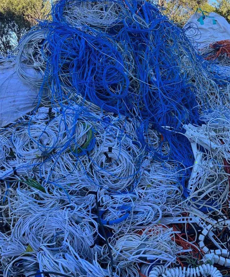Scrap metal recycling operations at the Ingleburn yard