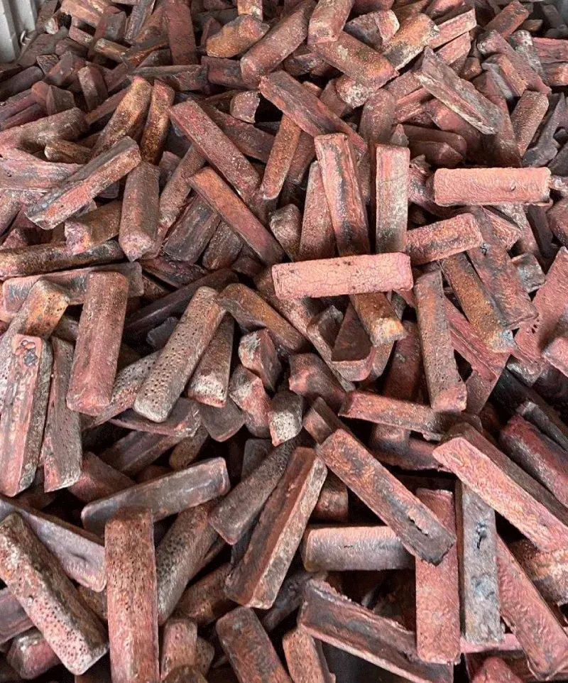 Sorted metal awaiting processing